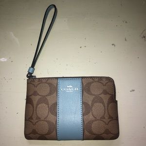 Blue coach wristlet!